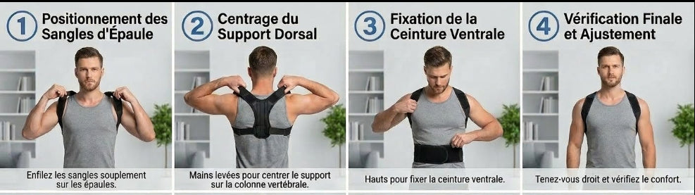 Correcteur de Posture Orthopédique : Maintien Dos & Épaules