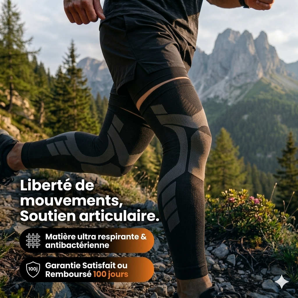 Manchon de Compression Premium – Maintien Articulaire (Vendu à l'unité)