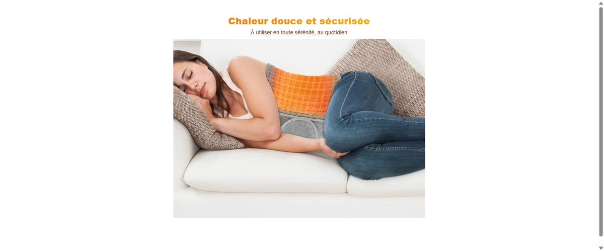 Ceinture Chauffante Lombaire - Chaleur Réglable