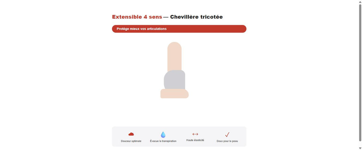 Chevillère de Compression Sport