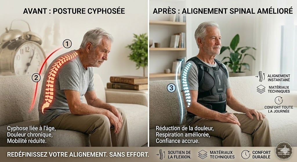 Correcteur de Posture Orthopédique : Maintien Dos & Épaules
