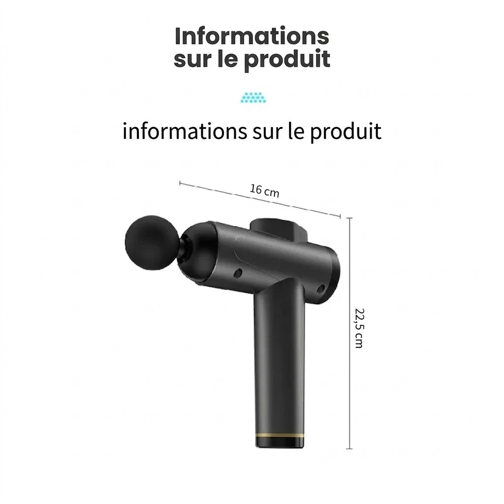 Pistolet de Massage Musculaire Pro : Récupération & Performance