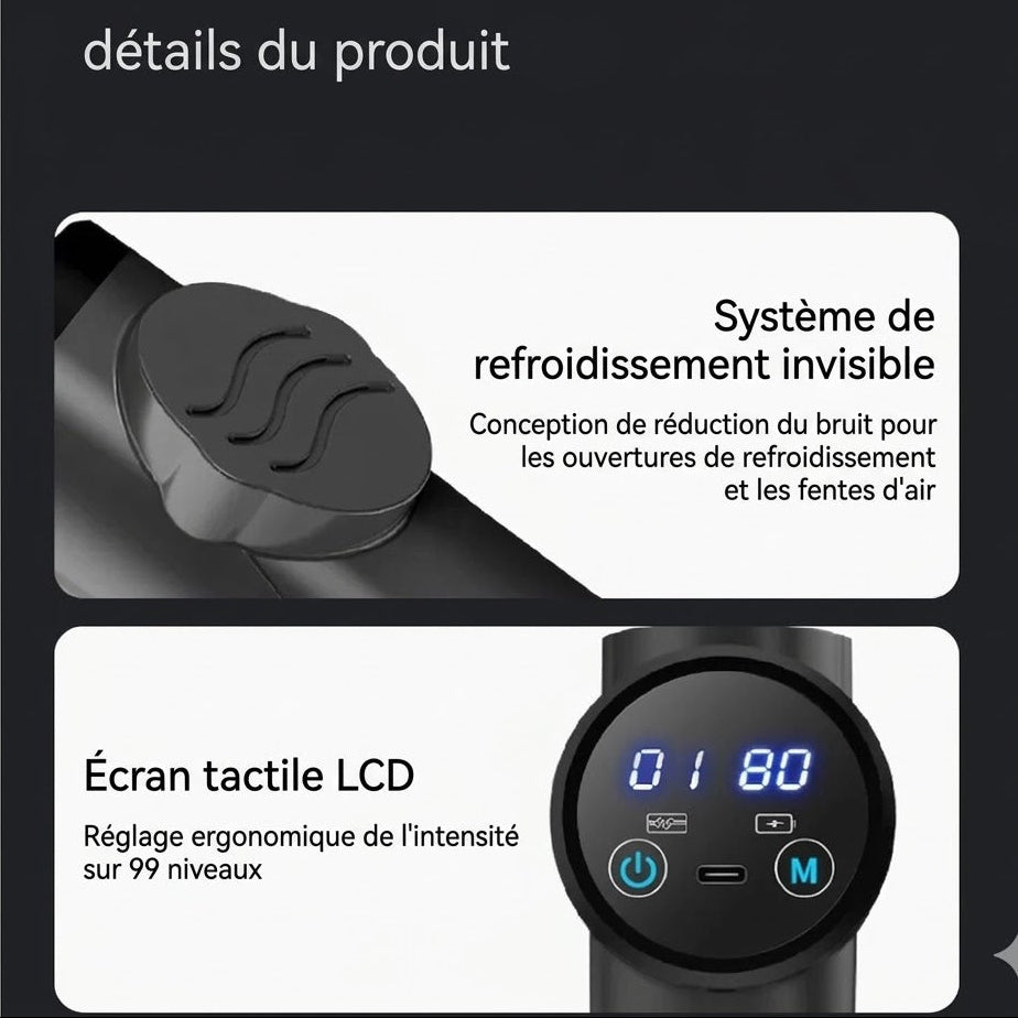 Pistolet de Massage Musculaire Pro : Récupération & Performance
